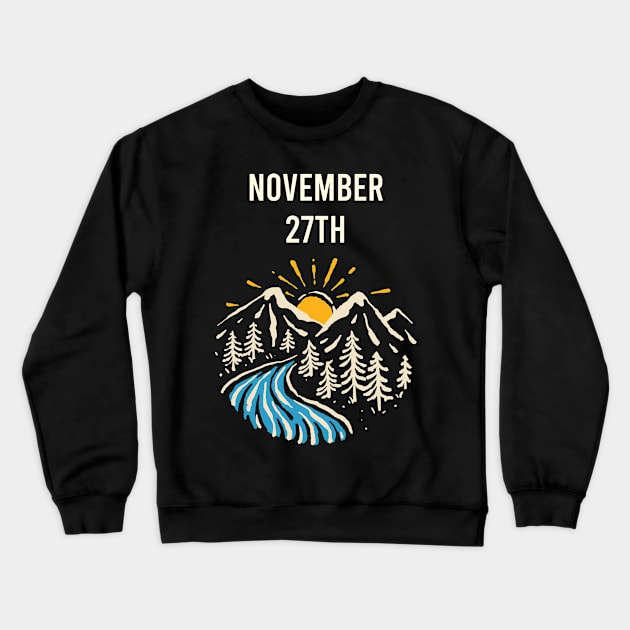 Landscape November 27th 27 Crewneck Sweatshirt by blakelan128